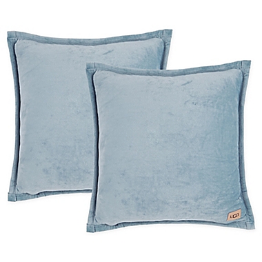 UGG&reg; Coco Luxe Square Throw Pillows in Succulent (Set of 2). View a larger version of this product image.