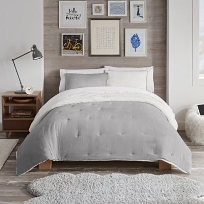 UGG&reg; Devon Sherpa 3-Piece Reversible Comforter Set