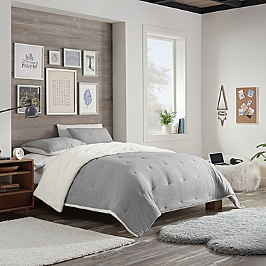 UGG&reg; Devon Sherpa 3-Piece Reversible Comforter Set. View a larger version of this product image.