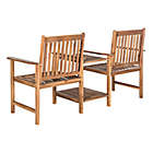 Alternate image 4 for Safavieh Bread Twin Seat Bench in Teak Brown