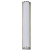 Safavieh Justice 1-Light Wall Mount Vanity Wall Sconce in Nickel/White