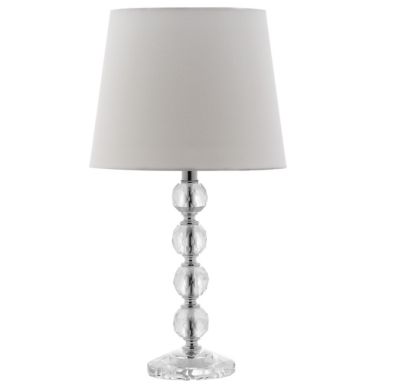 stacked crystal table lamp