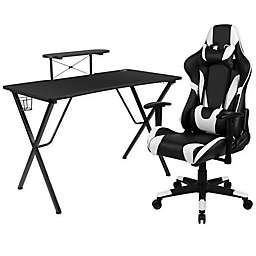 Flash Furniture Gaming Desk and Reclining Chair Set