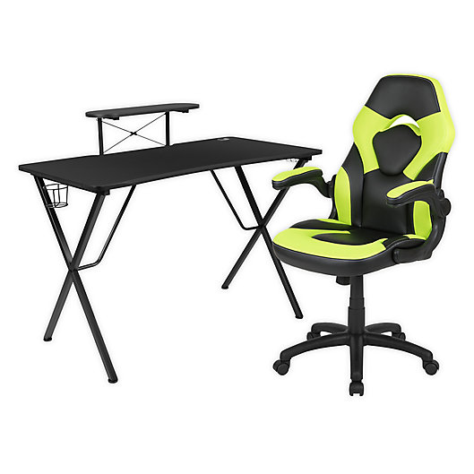 Alternate image 1 for Flash Furniture Gaming Desk and Chair Set with Cup Holder
