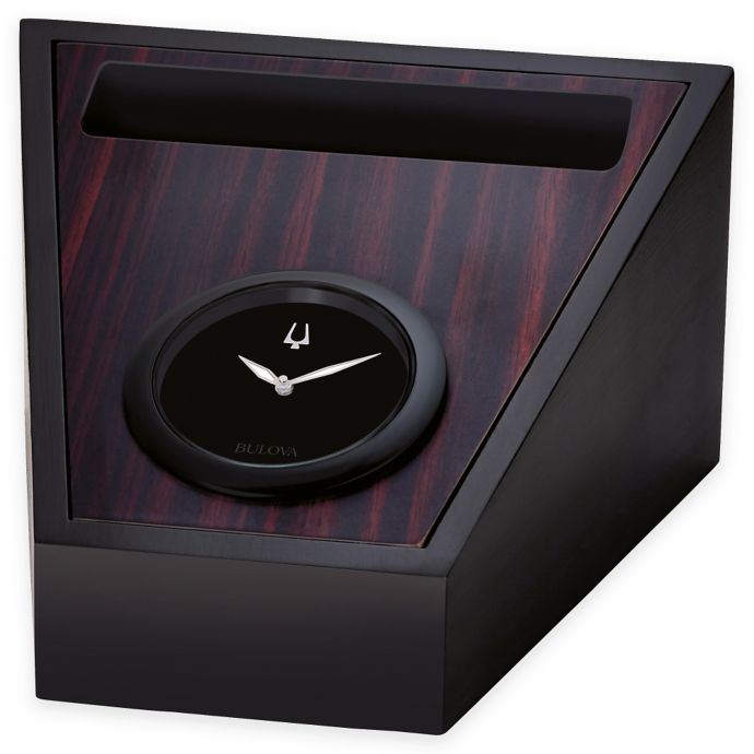 Bulova Executive Desk Clock In Black Bed Bath Beyond