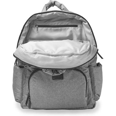 7AM Enfant Voyage BK718 Backpack Diaper Bag in Heather Grey. View a larger version of this product image.