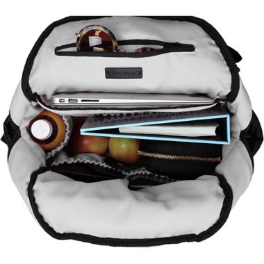 7AM Enfant Voyage BK718 Backpack Diaper Bag in Heather Grey. View a larger version of this product image.