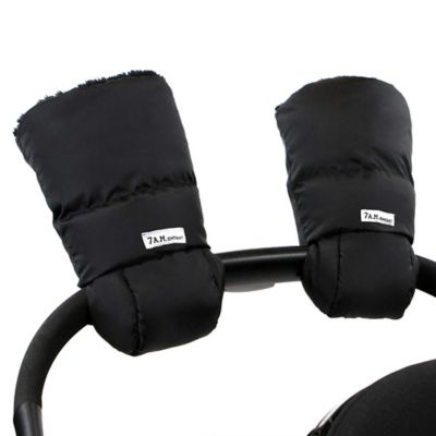 7AM Enfant Warmmuff Stroller Gloves with Plush Lining in Black