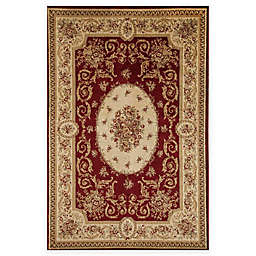 Rugs America Sorrento Medallion 5-Foot 3-Inch x 7-Foot 10-Inch Area Rug in Red