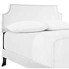 Alternate image 3 for Modway Corene King Upholstered Platform Bed with Round Legs in White Vinyl