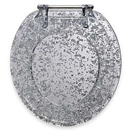 Ginsey Silver Foil Resin Toilet Seat
