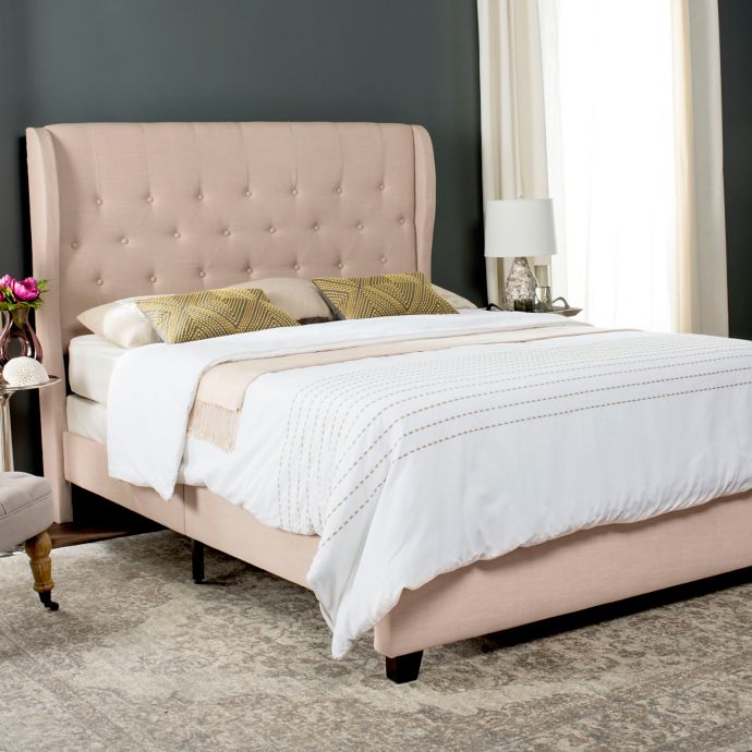 Safavieh Blanchett Upholstered Bed Bed Bath Beyond