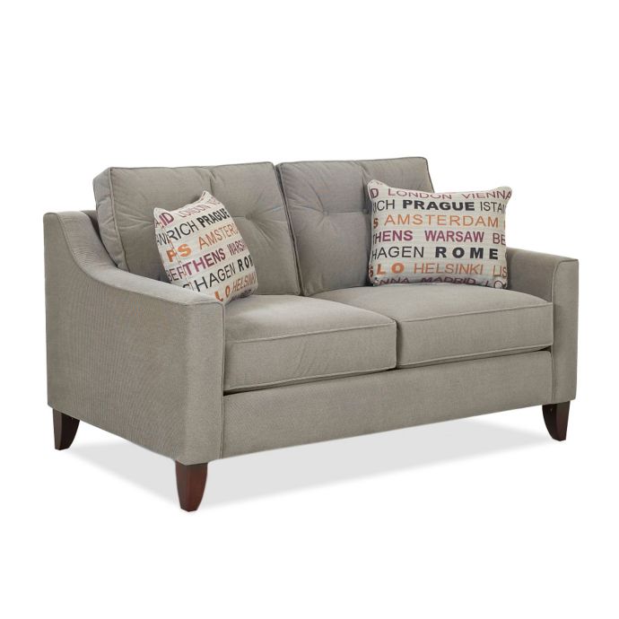 Klaussner® Audrina Loveseat in Grey Bed Bath & Beyond