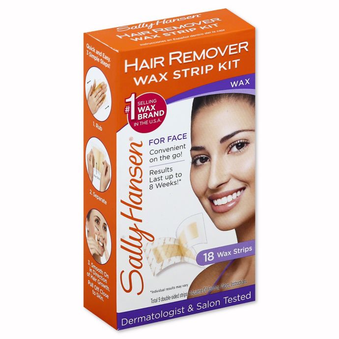 Sally Hansen Hair Remover Wax Strip Kit For Face Bed Bath Beyond