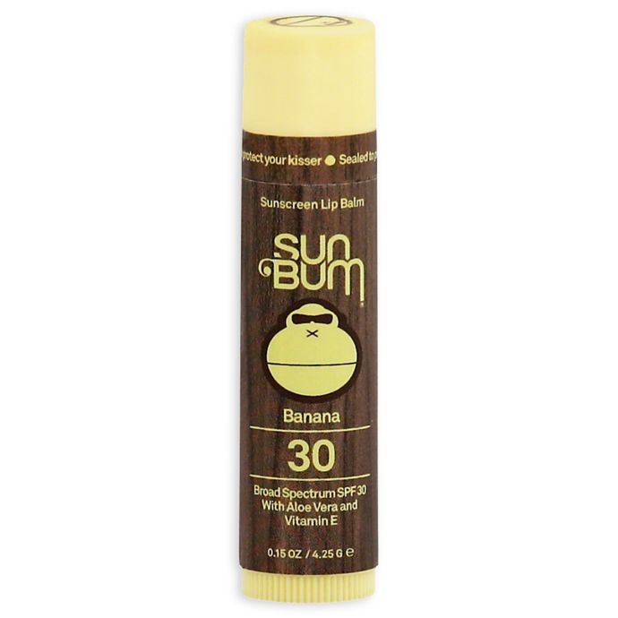 Sun Bum® .15oz. Sunscreen Lip Balm SPF 30 in Banana Bed Bath & Beyond