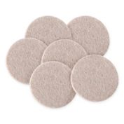 Waxman&reg; 2-Inch 6-Pack Round Felt Pads in Oatmeal