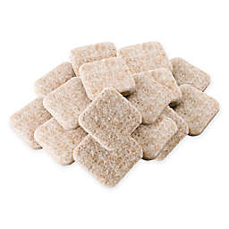 Waxman® 1-Inch Square 16-Pack Felt Pads in Oatmeal