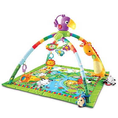 Fisher-Price&reg; Rainforest Music and Lights Deluxe Gym. View a larger version of this product image.