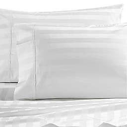 Wamsutta® Dream Zone® PimaCott® Stripe 1000-Thread-Count Queen Sheet Set in White