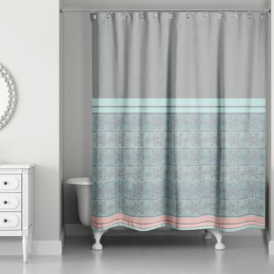 pastel shower curtain