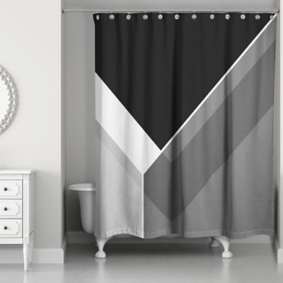 shower curtains with gray in them