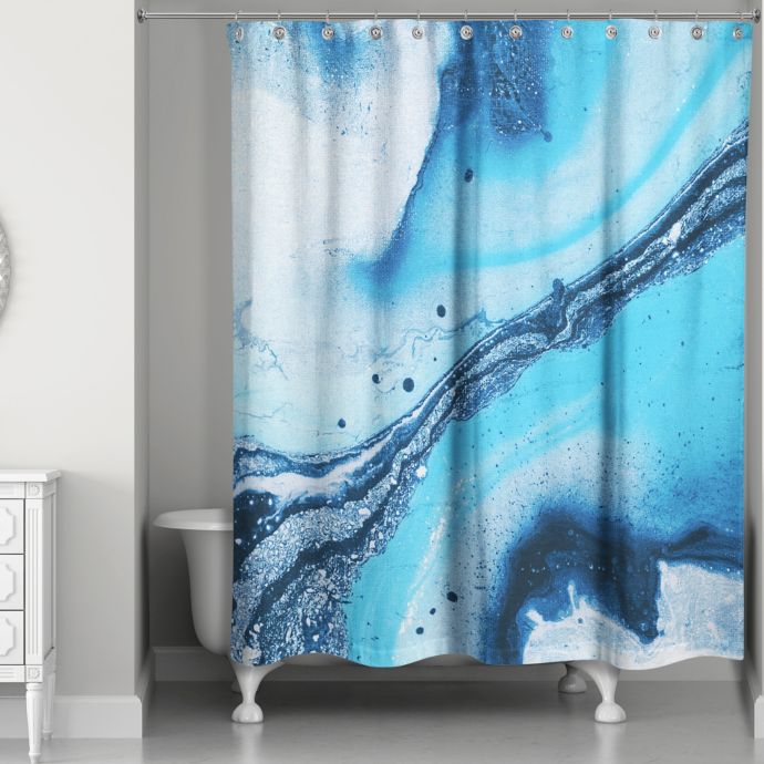 Galaxy Marble 74 Inch X 71 Inch Shower Curtain Bed Bath Beyond