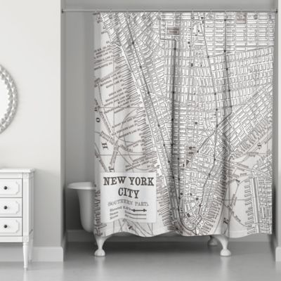 new york shower curtain