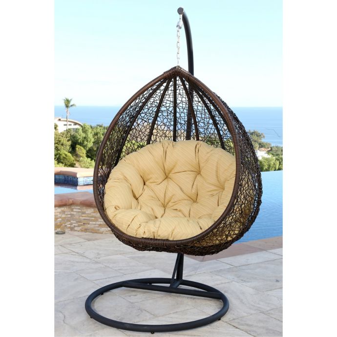 Abbyson Living® Newport Outdoor Wicker Swing Chair | Bed Bath & Beyond