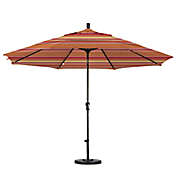 California Umbrella 11-Foot Auto Tilt Bronze Pole Sunbrella Fabric Market Umbrella