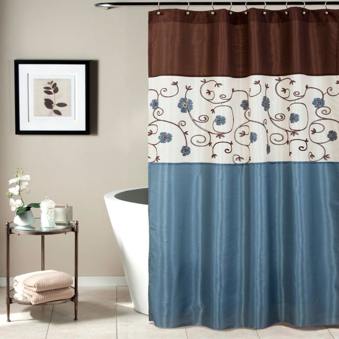 Royal Garden Shower Curtain in Blue Bed Bath & Beyond