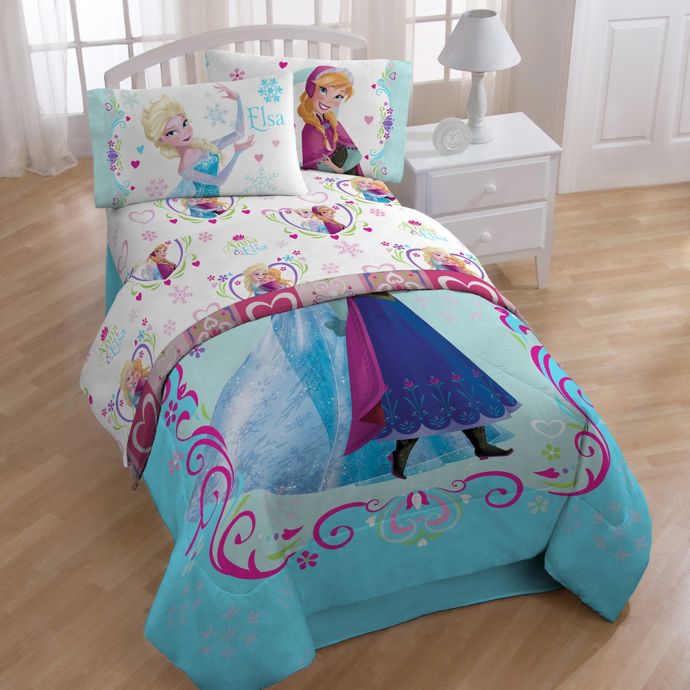 Frozen Magical Winter Twin Full Reversible Comforter Bed