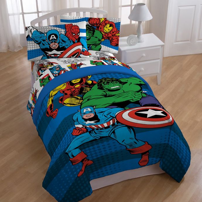 Marvel® Comics "Good Guys" Reversible Comforter | Bed Bath ...