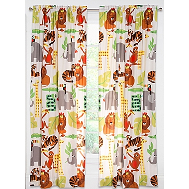 Crayola&reg; Jungle Love 84-Inch Rod Pocket Window Curtain Panel. View a larger version of this product image.