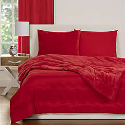 Crayola® Playful Plush 2-Piece Twin Comforter Set in Red