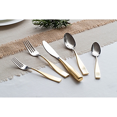 Gourmet Settings Moments Eternity Flatware Collection in Gold. View a larger version of this product image.