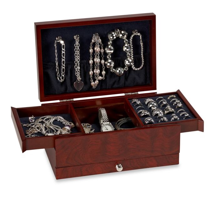 Lori Greiner® Petite Safekeeper® Jewelry Box in Rosewood