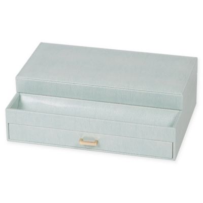 Faux Leather Valet Jewelry Organizer in Mint | Bed Bath ...