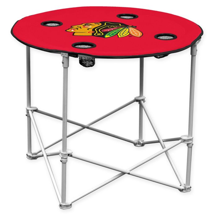 Nhl Chicago Blackhawks Round Collapsible Table Bed Bath Beyond