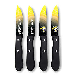 NHL Pittsburgh Penguins 4-Piece Stainless Steel Steak Knife Set