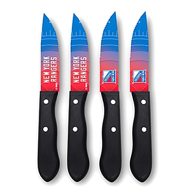 NHL 4-Piece Stainless Steel Steak Knife Collection Set. View a larger version of this product image.