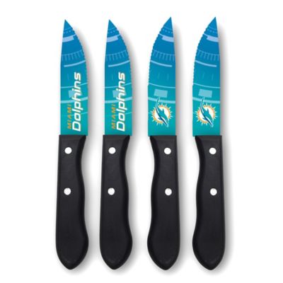 NFL Miami Dolphins 4-Piece Stainless Steel Steak Knife Set