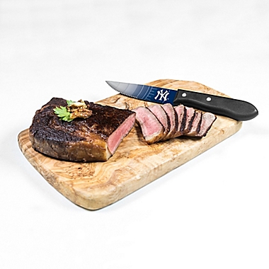 MLB New York Yankees 4-Piece Stainless Steel Steak Knife Set. View a larger version of this product image.