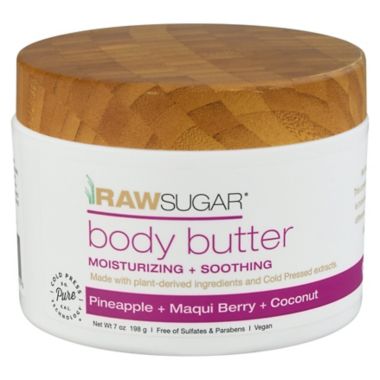 RAW SUGAR&reg; 7 oz. Body Butter in Pineapple + Maqui Berry + Coconut. View a larger version of this product image.