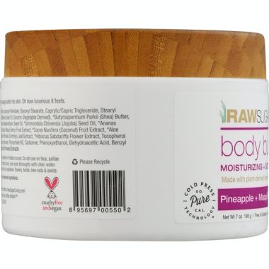 RAW SUGAR&reg; 7 oz. Body Butter in Pineapple + Maqui Berry + Coconut. View a larger version of this product image.
