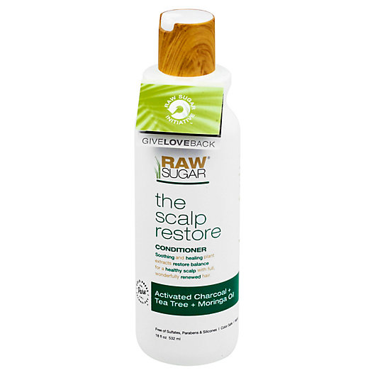 Alternate image 1 for RAW SUGAR® Scalp Restore 18 oz. Conditioner in Activated Charcoal/Tea Tree/Moringa Oil