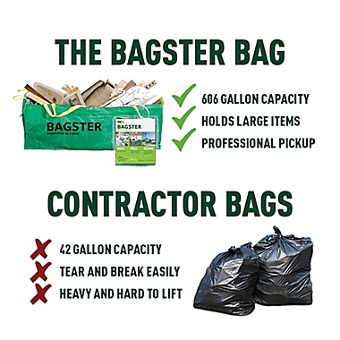 Bagster&reg; Dumpster in a Bag&reg; in Green. View a larger version of this product image.