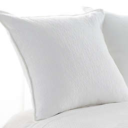 Aura Indi Diamond Matelasse European Pillow Sham in White