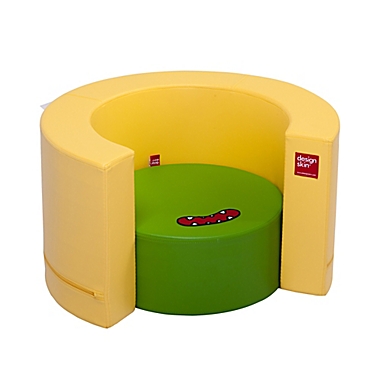 Design Skins Transformable Play Furniture Tunnel Sofa in Yellow. View a larger version of this product image.