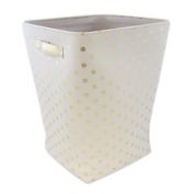 Closet Complete Large Canvas Hamper in Metallic Gold