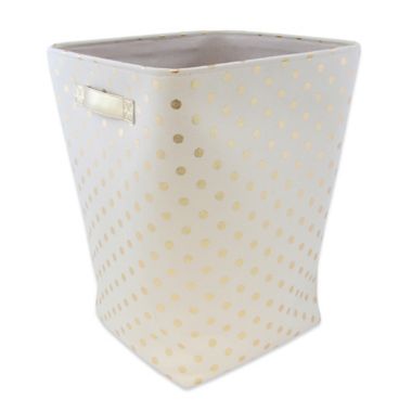 Closet Complete Large Canvas Hamper in Metallic Gold. View a larger version of this product image.